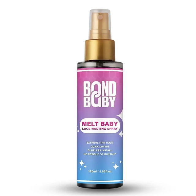 Bond Baby Melt Baby lace melting spray for wigs, extreme hold, quick dry, glueless install