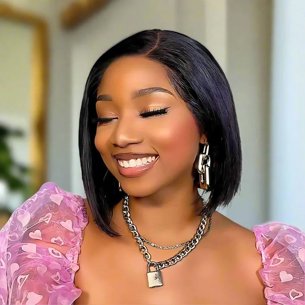 Straight 15A Glueless 5x5 Bob 180 Density Natural