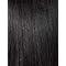 Smooth black human hair wig with natural straight texture for versatile styling