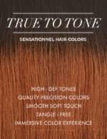 True to Tone human hair with high-def tones, smooth soft touch, tangle-free for natural styling