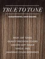 True to Tone human hair bundles with high-def tones, smooth soft touch, tangle-free for natural styling