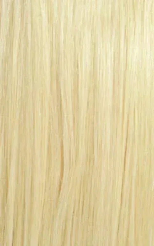 Blonde human hair bundles with smooth, straight texture for natural styling
