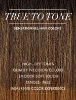 True to Tone human hair wig with high-definition, tangle-free color for natural styling