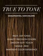 True to Tone human hair wig with high-def tones, smooth soft touch, tangle-free for natural styling