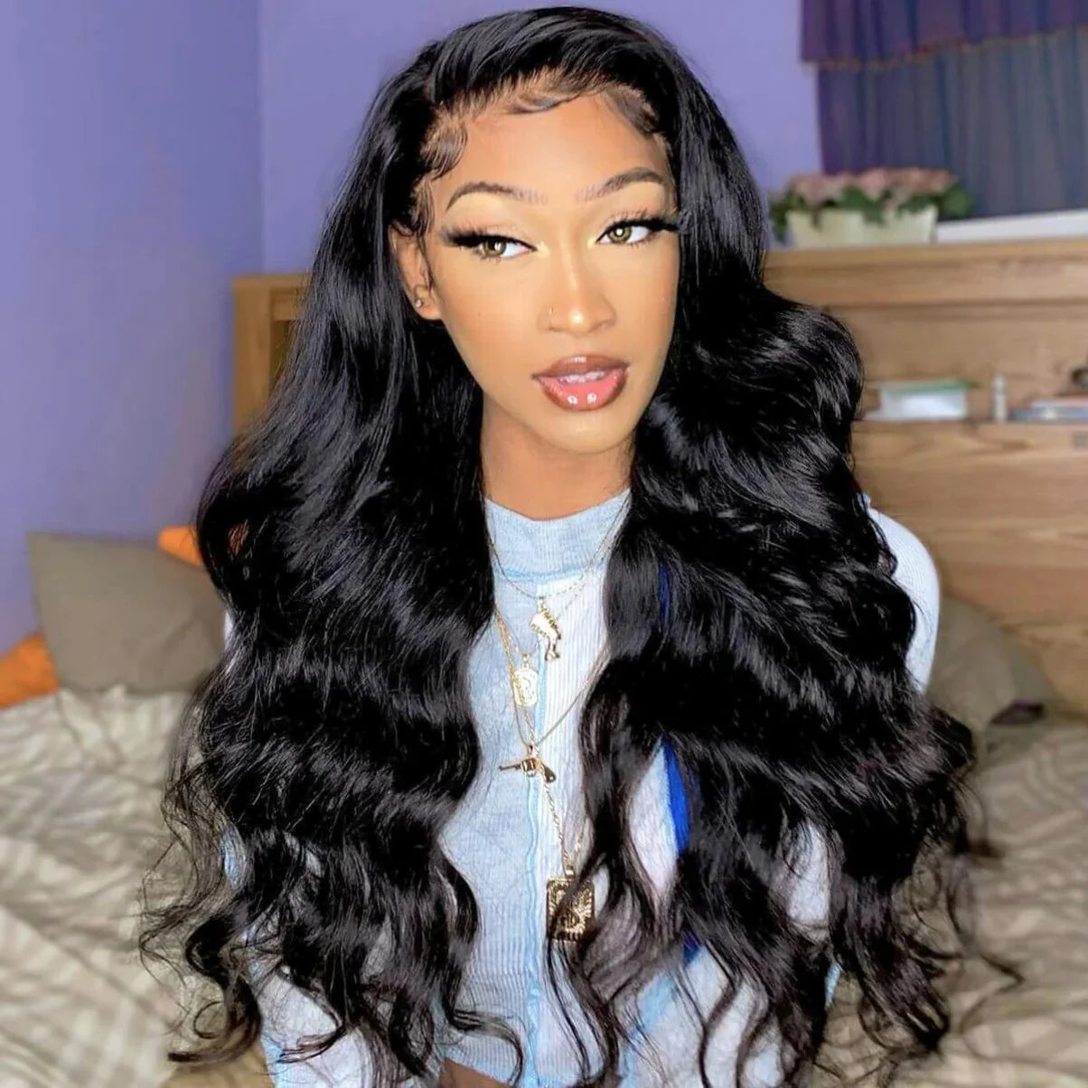 Body Wave Natural 15A Grade HD Lace Frontal 13x4 Wig 180 Density