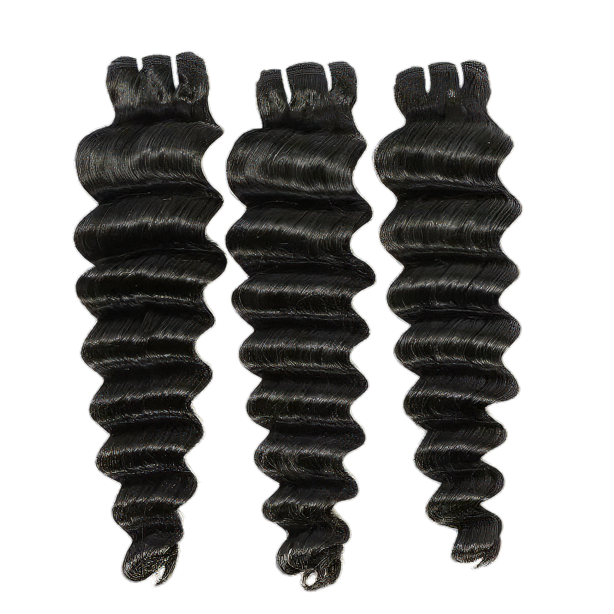 10A Loose Deep Wave 3-piece Bundle Set | 100% Natural Virgin Human Hair