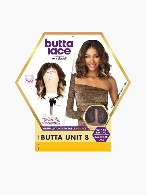 Butta Lace HD lace wig with ear-to-ear parting, natural waves, and pre-plucked hairline for seamless styling