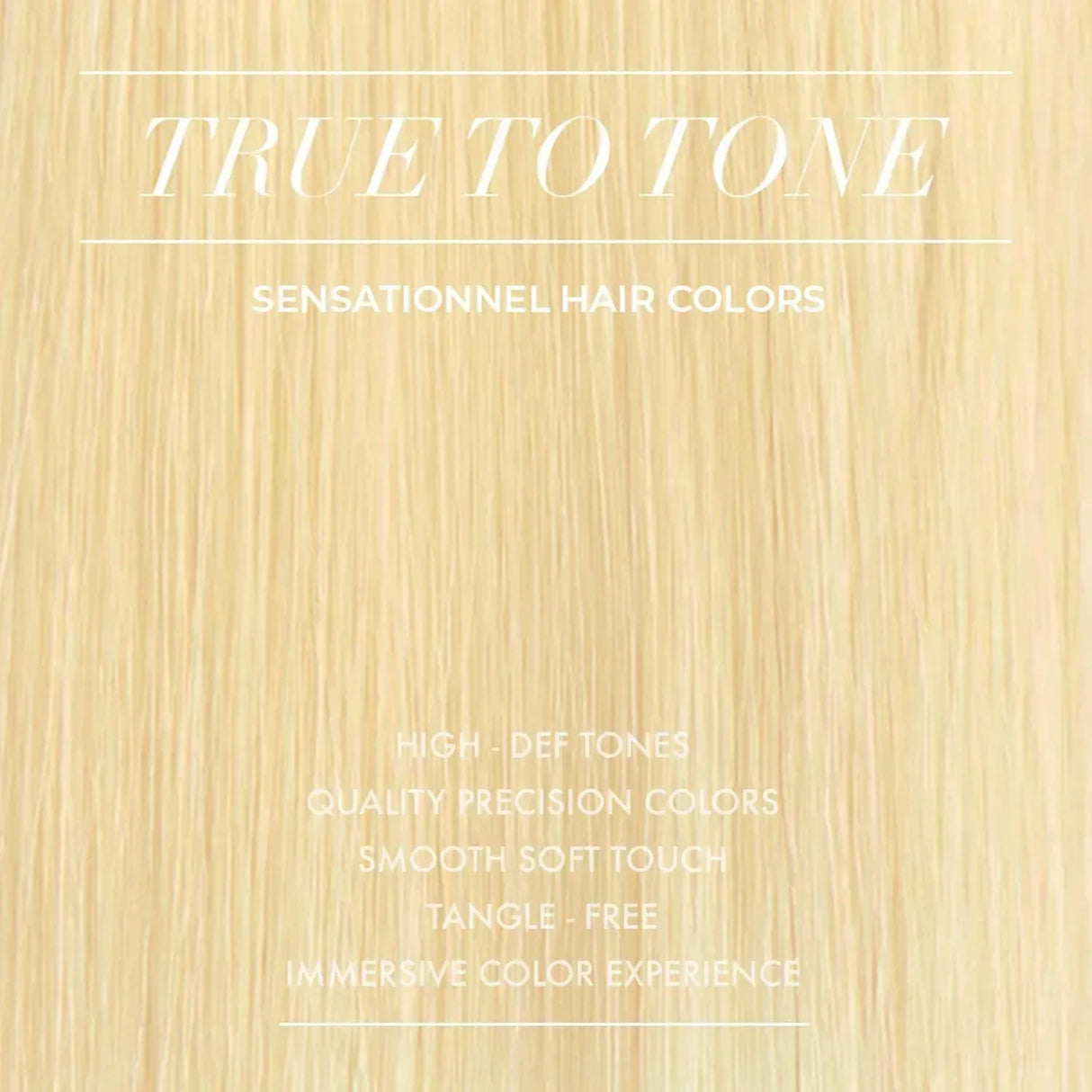 True to Tone blonde human hair bundles with high-def precision colors, smooth soft touch, tangle-free