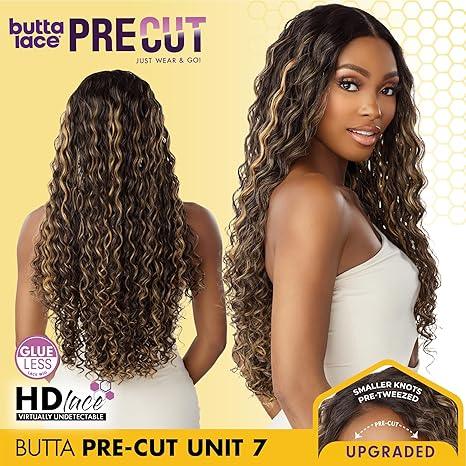 Butta Lace Pre-Cut Human Hair Wig with Natural Curls, Glueless HD Lace, Smaller Knots for Realistic Look