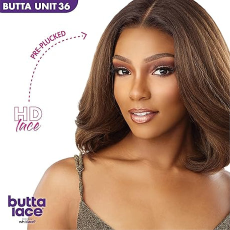 Veradolls Sensationnel Butta Lace Unit 37 Front Wig - Balayage Latte, 5" Deep Part, Pre-Plucked