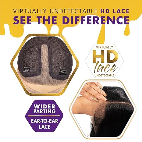 Veradolls: Sensationnel Butta Lace Wig Unit 34 - Extra Wide 5" Deep Parting, Pre-Plucked Glueless