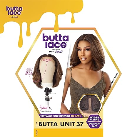 Veradolls Sensationnel Butta Lace Unit 37 Front Wig - Balayage Latte, 5" Deep Part, Pre-Plucked