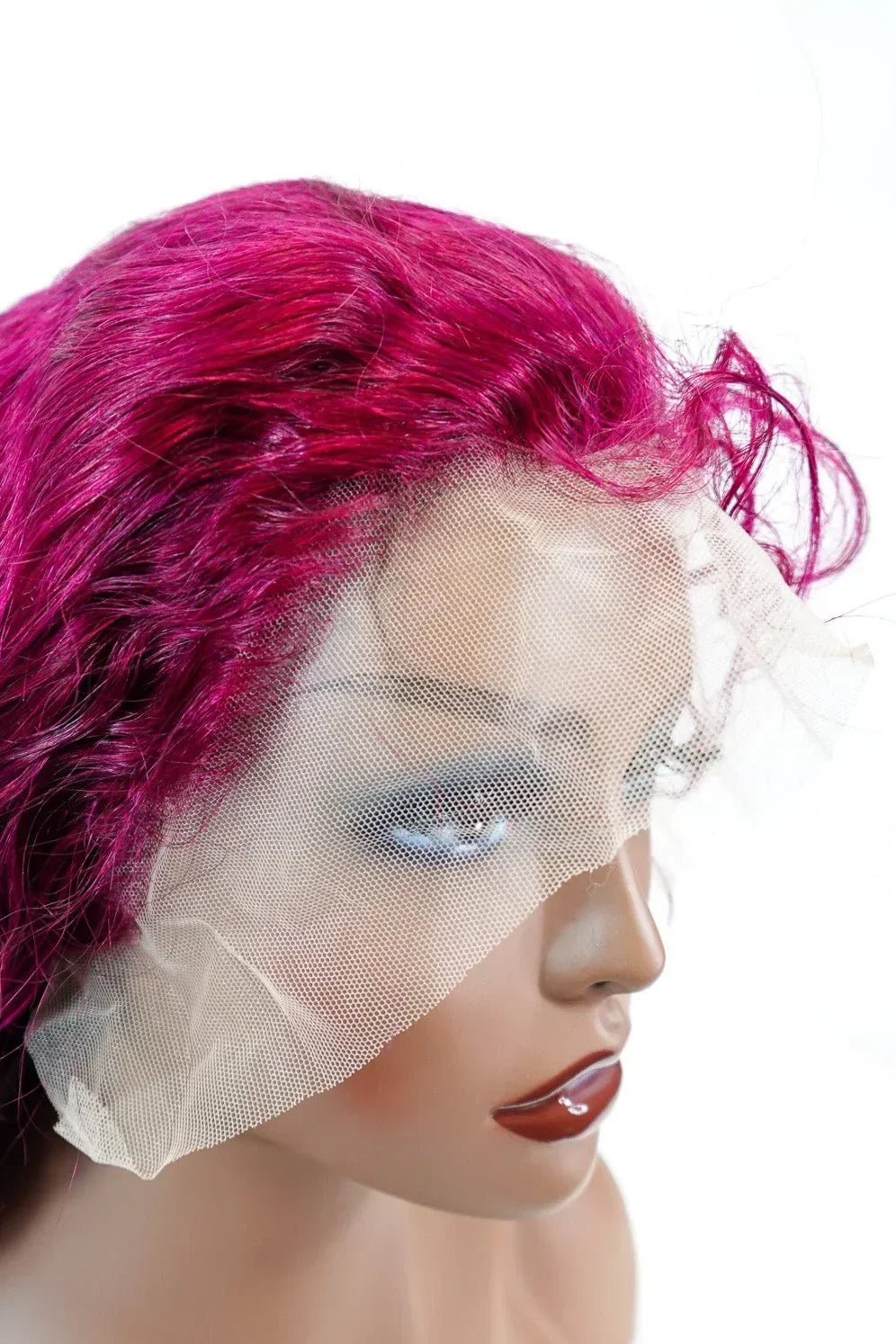 15A Grade Dark Burgundy/99J Deep Wave 13x4 Lace Front Wig Super Natural Hair Line