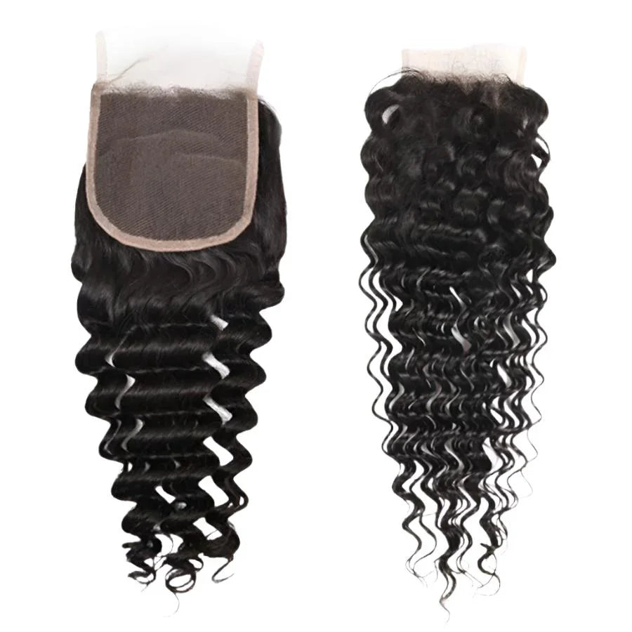 Vera Dolls 180% Density | 4x4 Deep Wave Closure HD Lace Undetectable | Long Closure 100% Human Hair - Premium 4x4 Closure from VeraDolls - Just $39.99! Shop now at VeraDolls