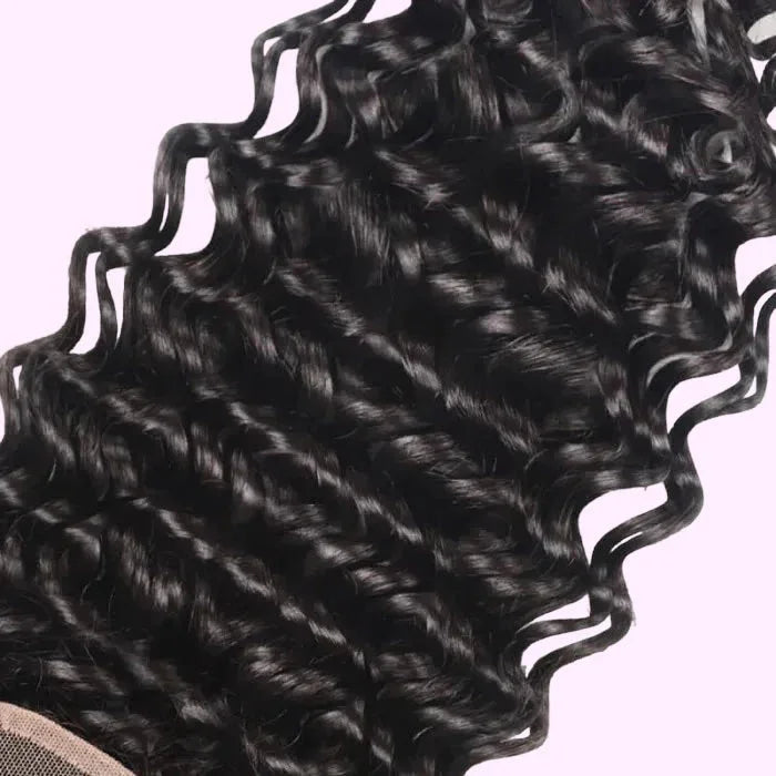 Vera Dolls 180% Density | 5x5 Deep Wave Closure HD Lace Undetectable | Long Closure 100% Human Hair - Premium from VeraDolls - Just $49.99! Shop now at VeraDolls