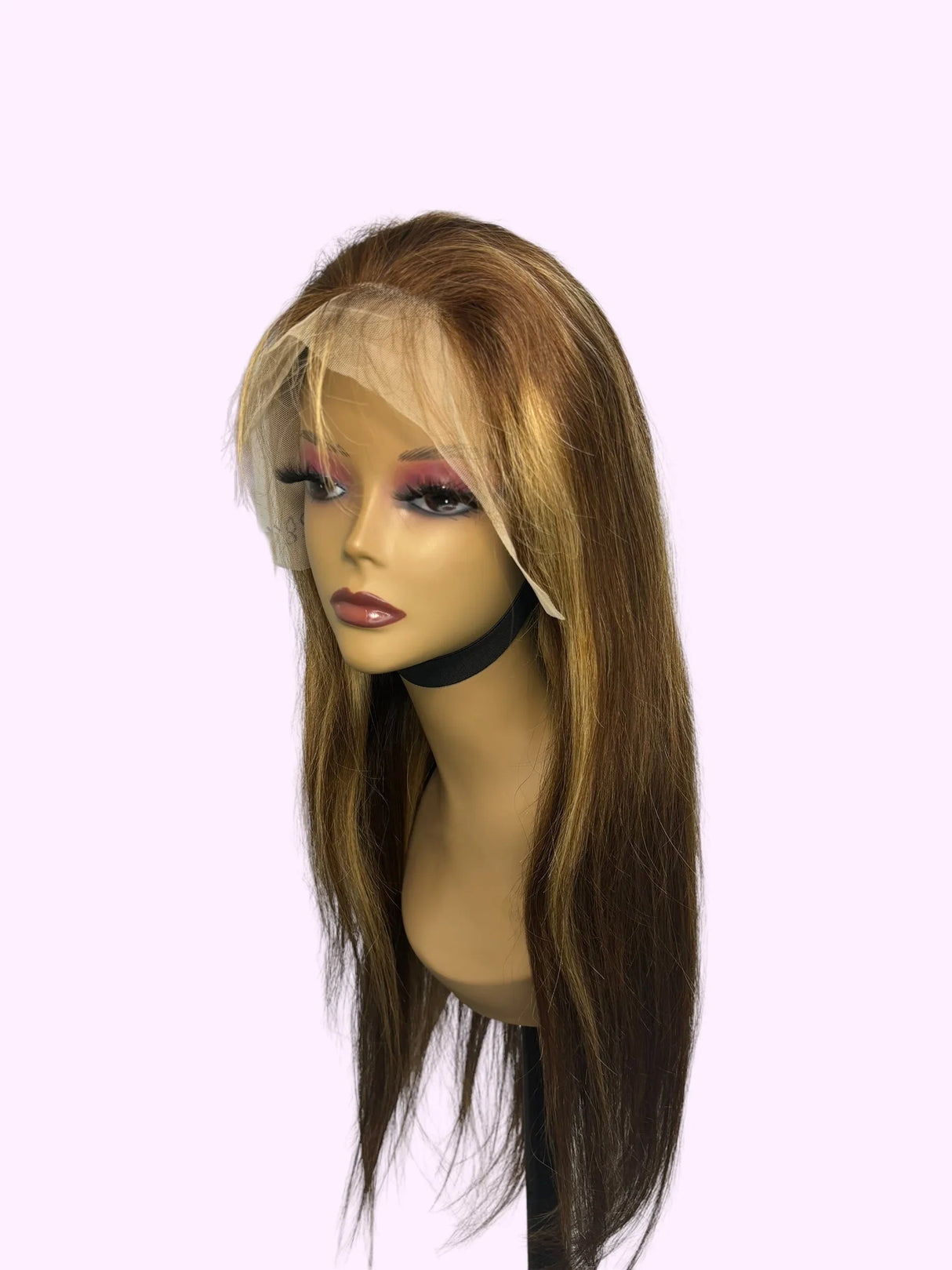 Vera Dolls 180% Density | 13x4 Highlight Straight Frontal HD Lace Wig Glueless Free Part Long Wig 100% Human Hair - Premium from Vera Dolls - Just $149.99! Shop now at VeraDolls