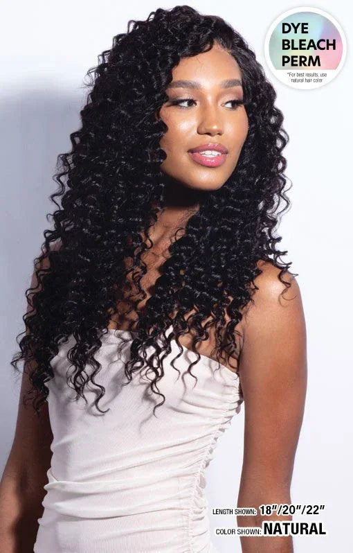 GLOSSY Deep Wave Remy Hair: Natural Black & Natural | Lengths 10-26"