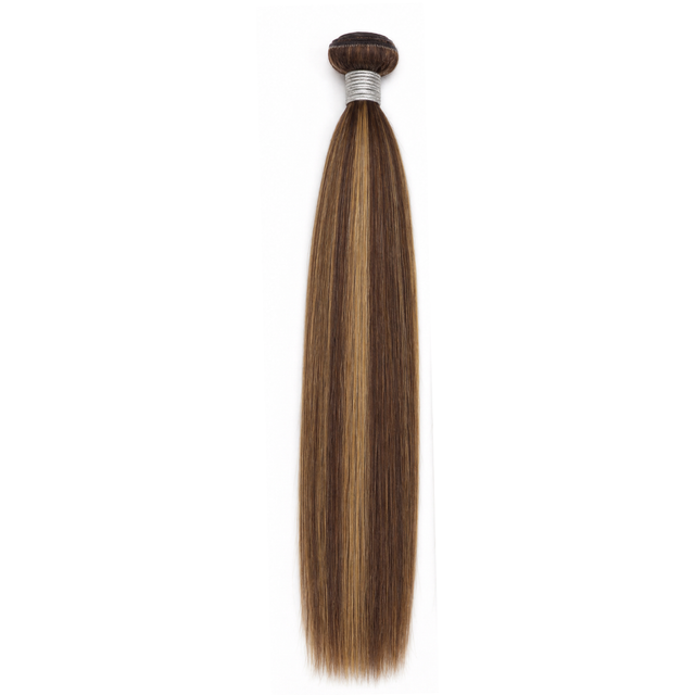 Highlight 4/27/30 Straight Three Hair Bundle | 100% Natural Virgin Human Hair