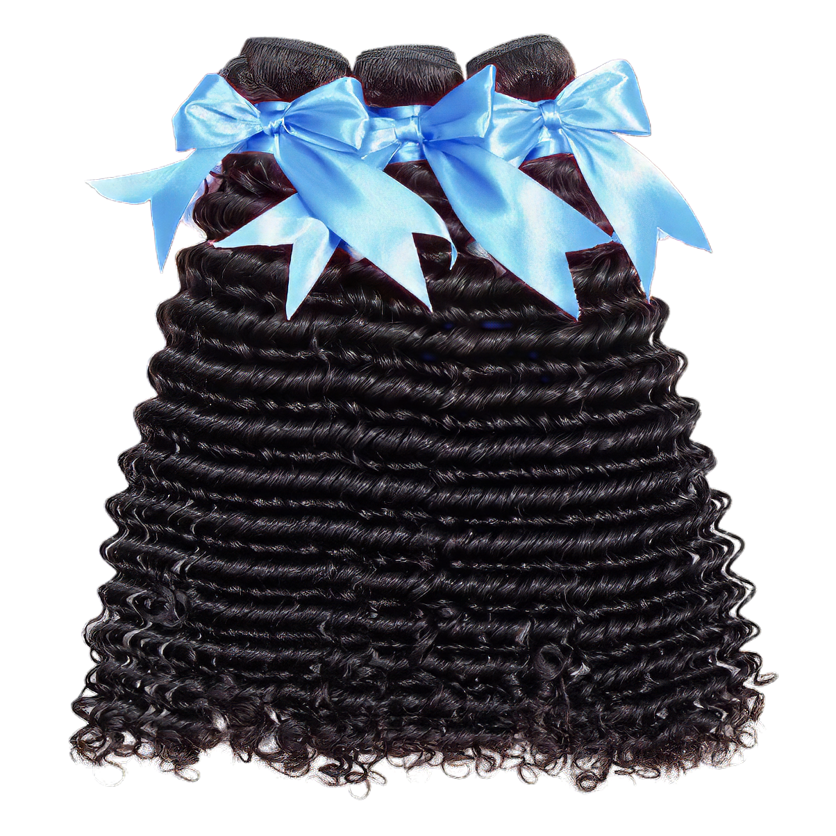 11A Deep Wave 3-piece Bundle Set | 100% Natural Virgin Human Hair