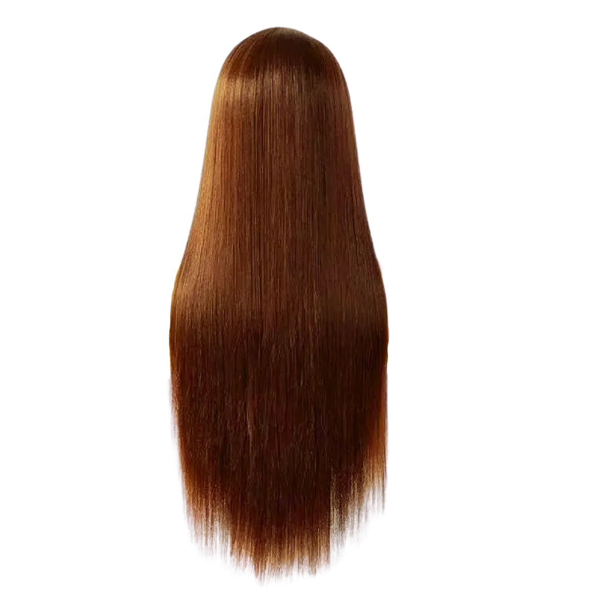 Long brown hair wig, showcasing Vera Dolls 100% Human Hair 13x4 Chocolate Straight Glueless HD Lace Front.