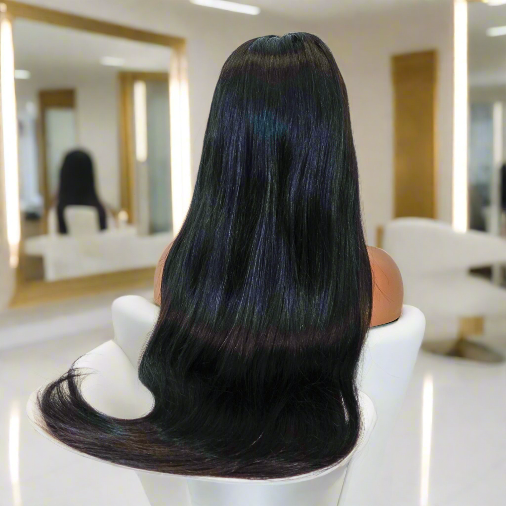 15A Silky Straight Super Natural Hairline | 5x5 Invisible HD Lace Wig |100% Human Hair 180% Density