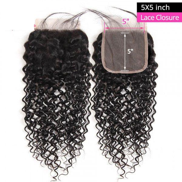 5x5 Bohemian Curly Closure HD Lace Undetectable | 100% Virgin Human Hair