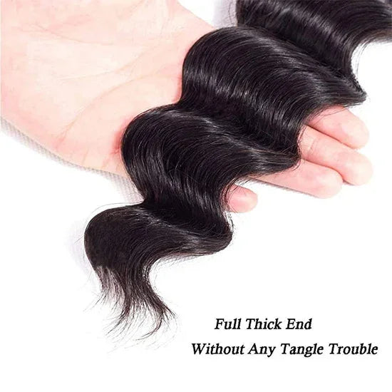 Loose Deep 12A Bundles Set: 100% Natural Human Virgin Hair - Premium from Vera Dolls - Just $95! Shop now at VeraDolls