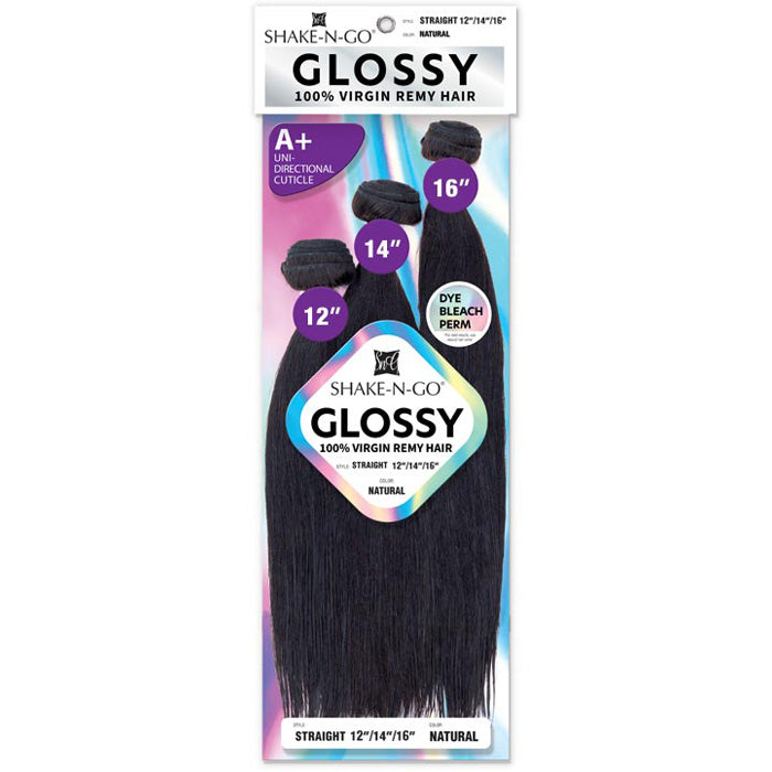 GLOSSY Straight Remy Hair: Natural Black & Natural | Lengths 10-26"