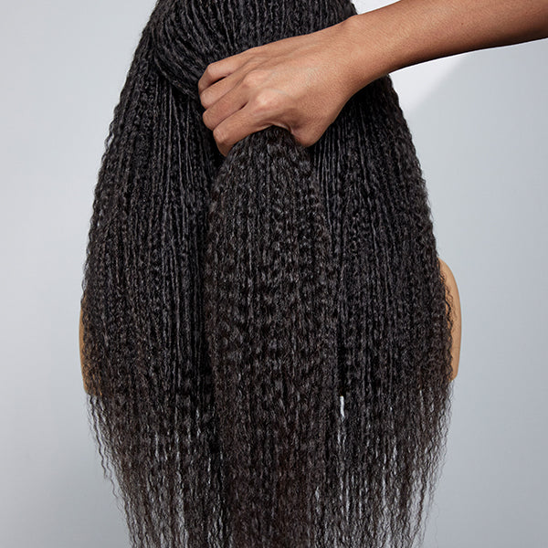 Vera Dolls TWIST | Dreadlock Style 5x5 Closure Lace Glueless Wig Mid Part Long Wig 100% Human Hair