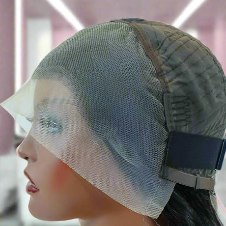 Bohemian 15A Transparent 13x4 Full Frontal 180 Density Burgundy