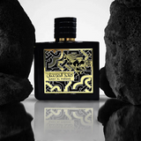 Qaed Al Fursan by Lattafa Perfumes – Bold Fruity & Sweet Woody Fragrance (Black Box, 3.04 Oz)