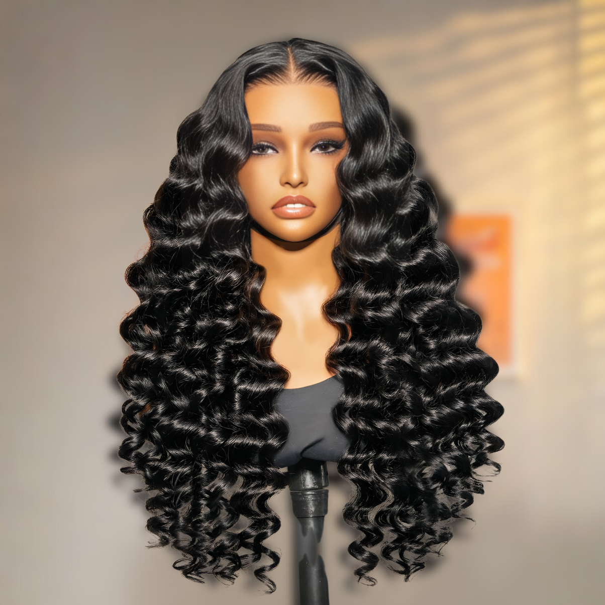 15A Natural Black 13x6 HD Lace Frontal Wig Human Hair Body Wave 180% Density 18"-40"