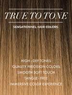 True to Tone human hair wig with smooth soft touch, high-definition color tones, tangle-free styling