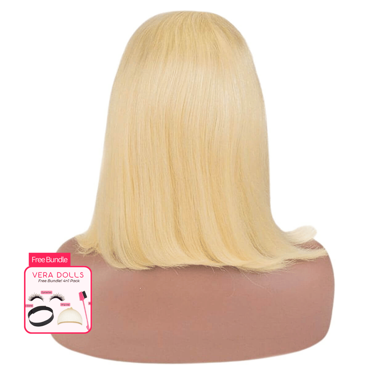 15A Blonde 613 Bob Straight 13x4 HD Natural Hairline Lace Wig | 100% Human Hair 180% Density