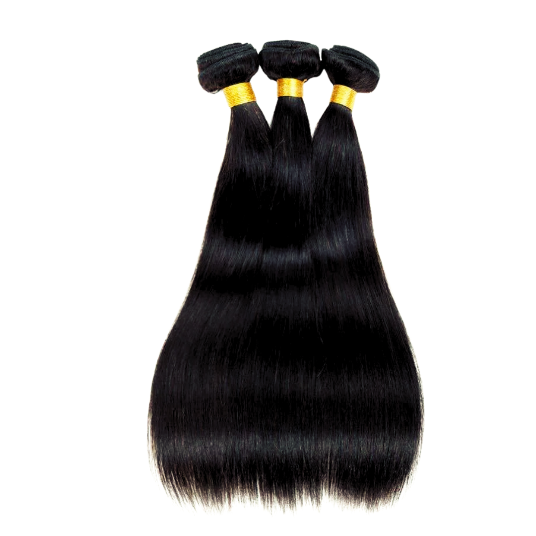 8A Straight 3-piece Bundle Set | 100% Natural Virgin Human Hair
