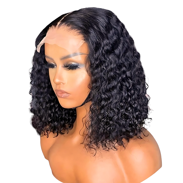Vera Dolls 100% Human Hair Bob Deep Wave 5x5 Glueless Invisible HD Lace Wig