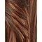 Rich brown human hair wig with natural waves and smooth texture for realistic styling