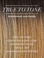 True to Tone human hair wig with smooth soft touch and natural tone gradient