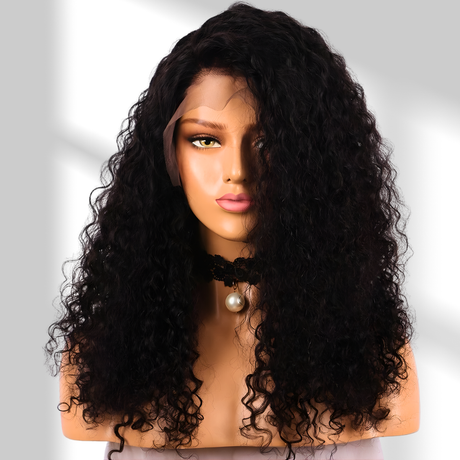 Malaysian Curly Natural 15A Grade HD Lace Frontal 13x6 Wig 200 Density