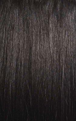 Smooth, straight human hair wig with natural shine and sleek texture for effortless styling