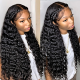 Vera Dolls 180% Density | 13x4 Deep Wave Frontal HD Lace Wig Glueless Free Part Long Wig 100% Human Hair