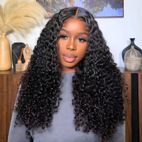 Sweet Curly Natural 15A Grade HD Lace Frontal 13x6 Wig 200 Density
