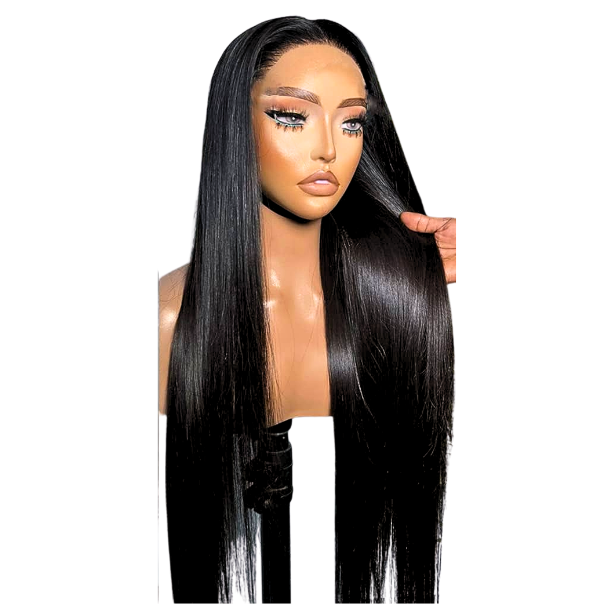 Vera Dolls 180% Density | 13x4 Straight Frontal HD Lace Wig                                            Glueless Free Part Long Wig 100% Human Hair