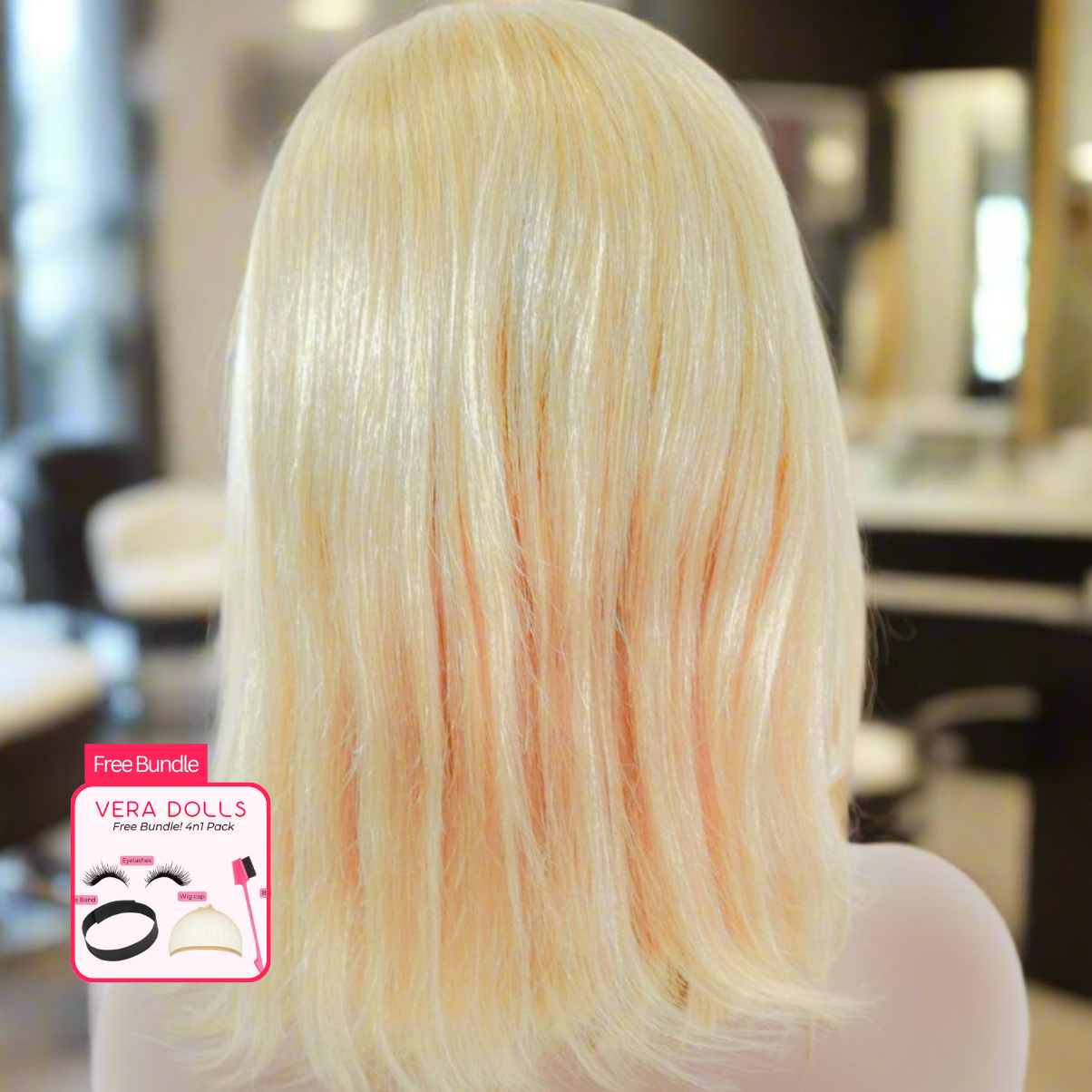 15A Grade Blonde 613 Bob Silky Straight Glueless HD 13x4 Lace Front Wig | 100% Human Hair 180% Density