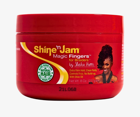 Shine 'n Jam Magic Fingers for Braiders Extra Firm Hold With Olive Oil Good For Natural Hair