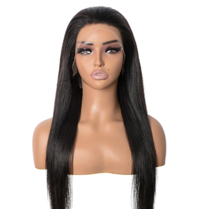 Straight Natural 15A Grade HD Lace Frontal 13x4 Wig 180 Density
