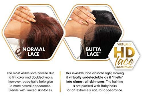 Virtually HD Lace vs Normal Lace wig comparison showing natural baby-hair blending and undetectable hairline