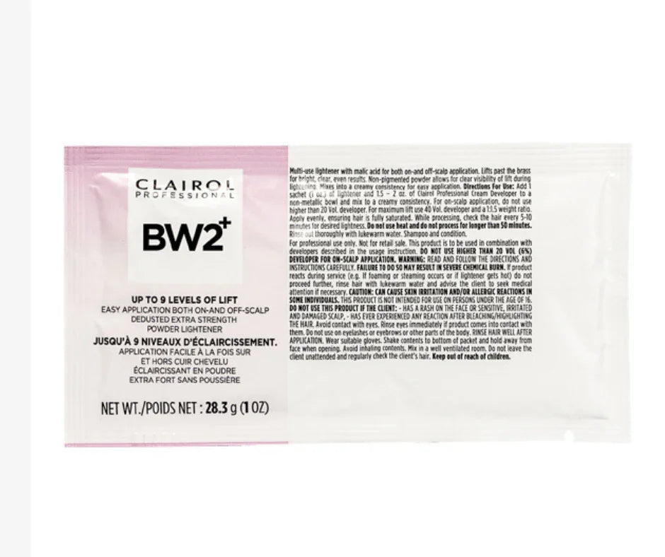 Clairol Professional BW2+ Extra Strength Powder Lightener Both ON-OFF Scalp