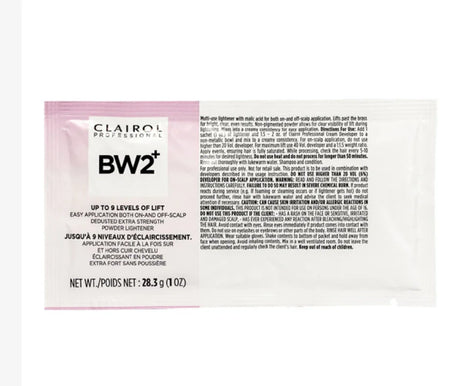 Clairol Professional BW2+ Extra Strength Powder Lightener Both ON-OFF Scalp