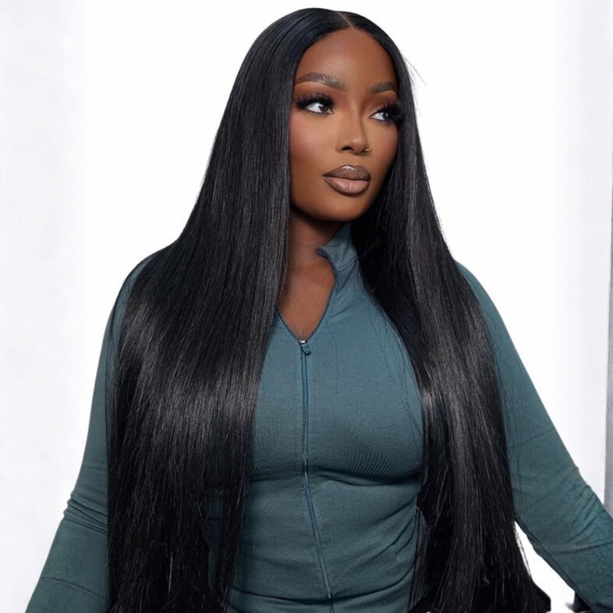 Straight Natural 15A Grade HD Lace Frontal 13x4 Wig 180 Density